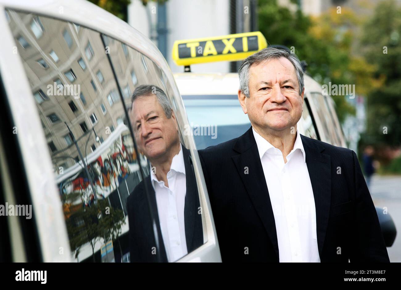 Berlin - Deutschland. Hermann Waldner, Vorsitzender von Taxi Deutschland Berlin. *** 23 10 2023, Berlin, Deutschland. Oktober 2023. Hermann Waldner, Chairman von Taxi Germany Berlin Credit: Imago/Alamy Live News Stockfoto