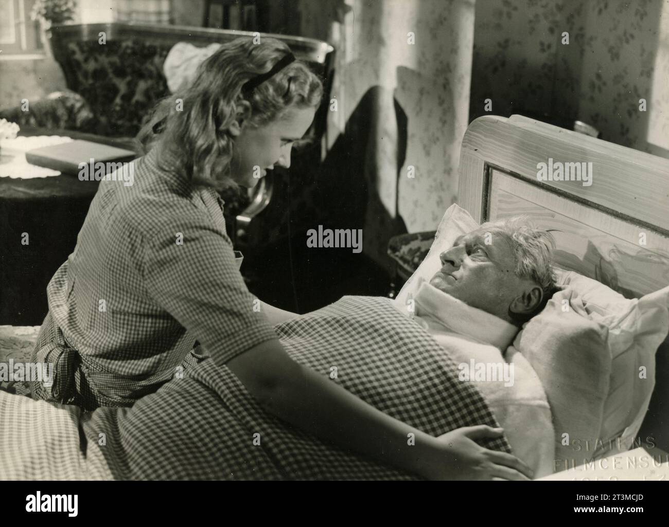 Der dänische Schauspieler Johannes Meyer in dem Film Ta' Pelle med!, Dänemark 1952 Stockfoto