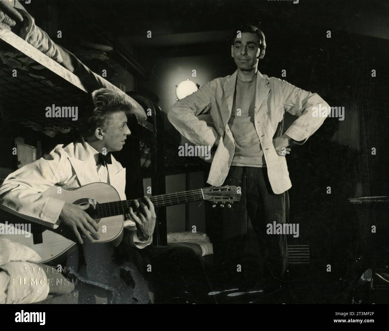 Der britische Sänger und Schauspieler Tommy Steele in dem Film The Tommy Steele Story, UK 1957 Stockfoto