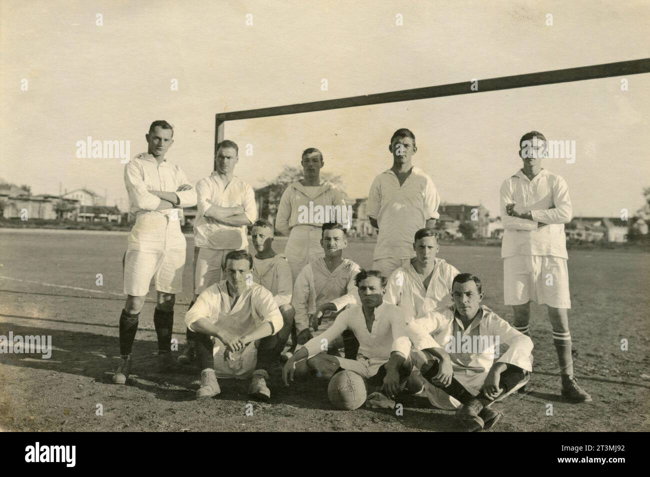 Niederländische Fußballmannschaften in Beijin, China 1919 Stockfoto
