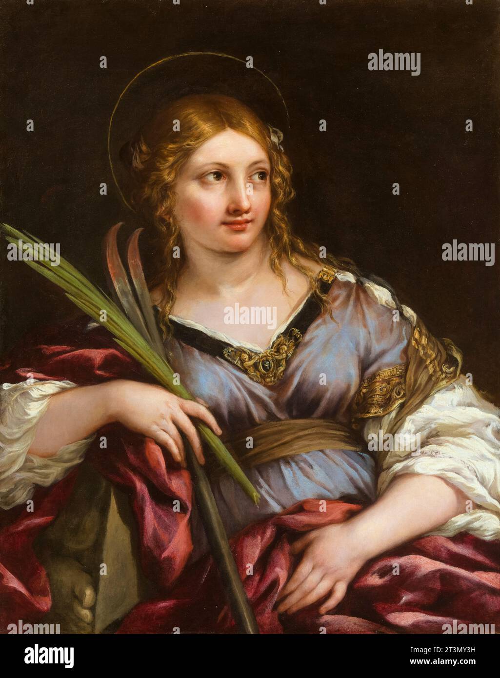 St. Martina, Ölgemälde auf Leinwand von Pietro da Cortona, 1630-1631 Stockfoto