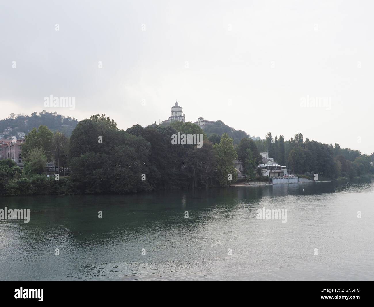Fiume Po-Übersetzung River Po in Turin, Italien Stockfoto