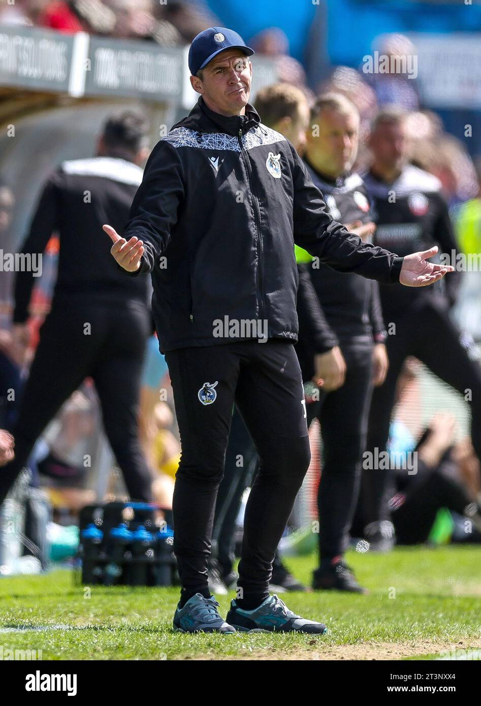 Aktenfoto vom 07-05-2023 von Joey Barton, der als Manager des Sky Bet League One Clubs Bristol Rovers entlassen wurde. Ausgabedatum: Donnerstag, 26. Oktober. Stockfoto