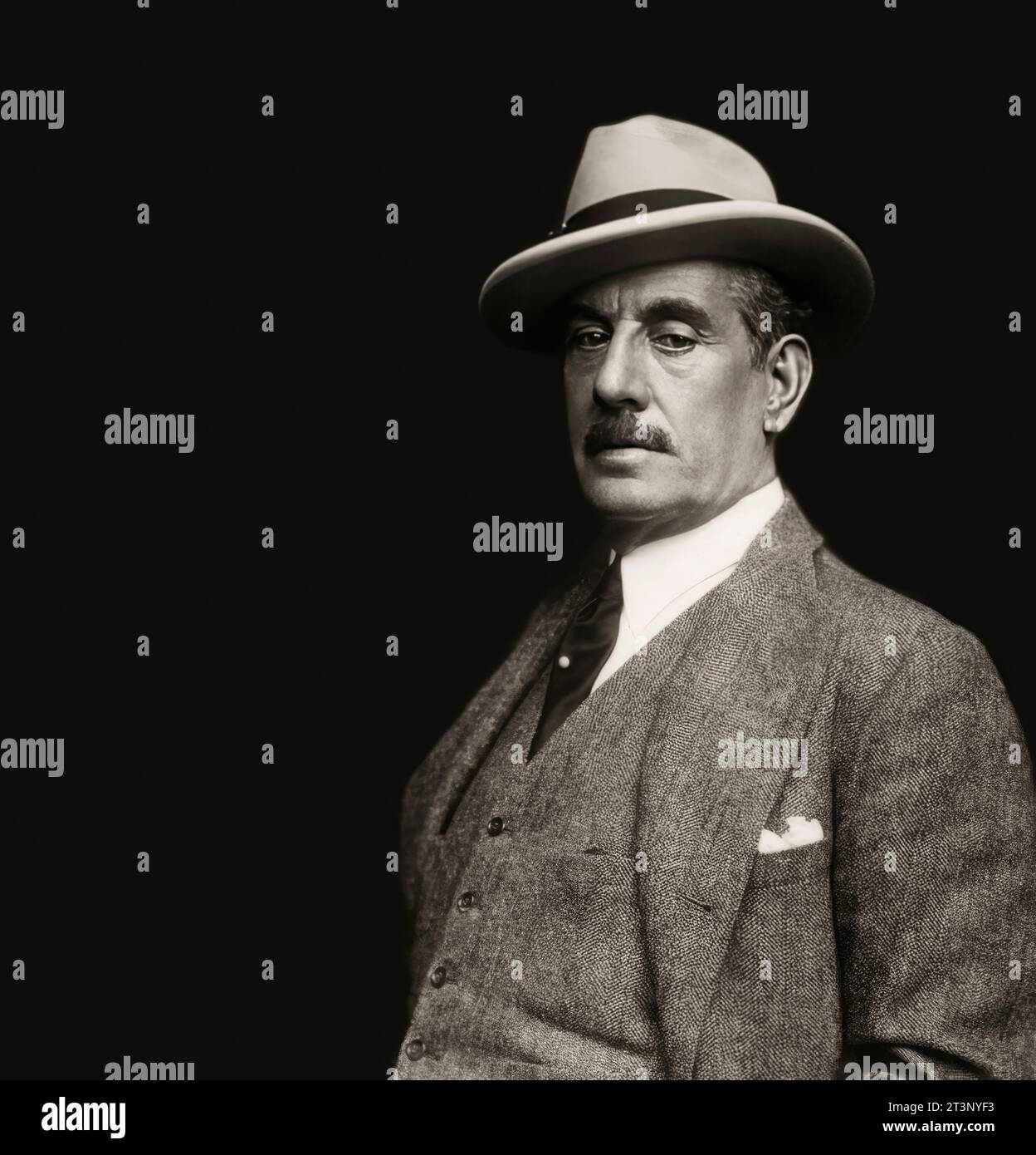 Giacomo Puccini, 1858–1924, italienischer Komponist, digital bearbeitet nach einem Foto von Wilhelm Willinger Stockfoto