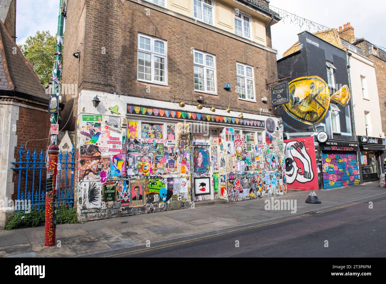 Brick Lane im East End von London England Stockfoto