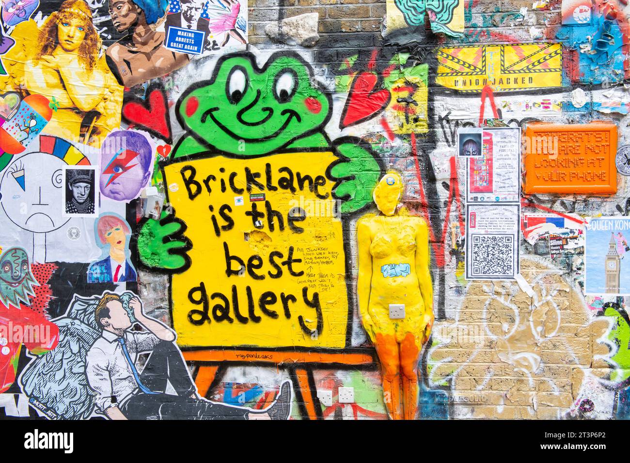 Brick Lane im East End von London England Stockfoto