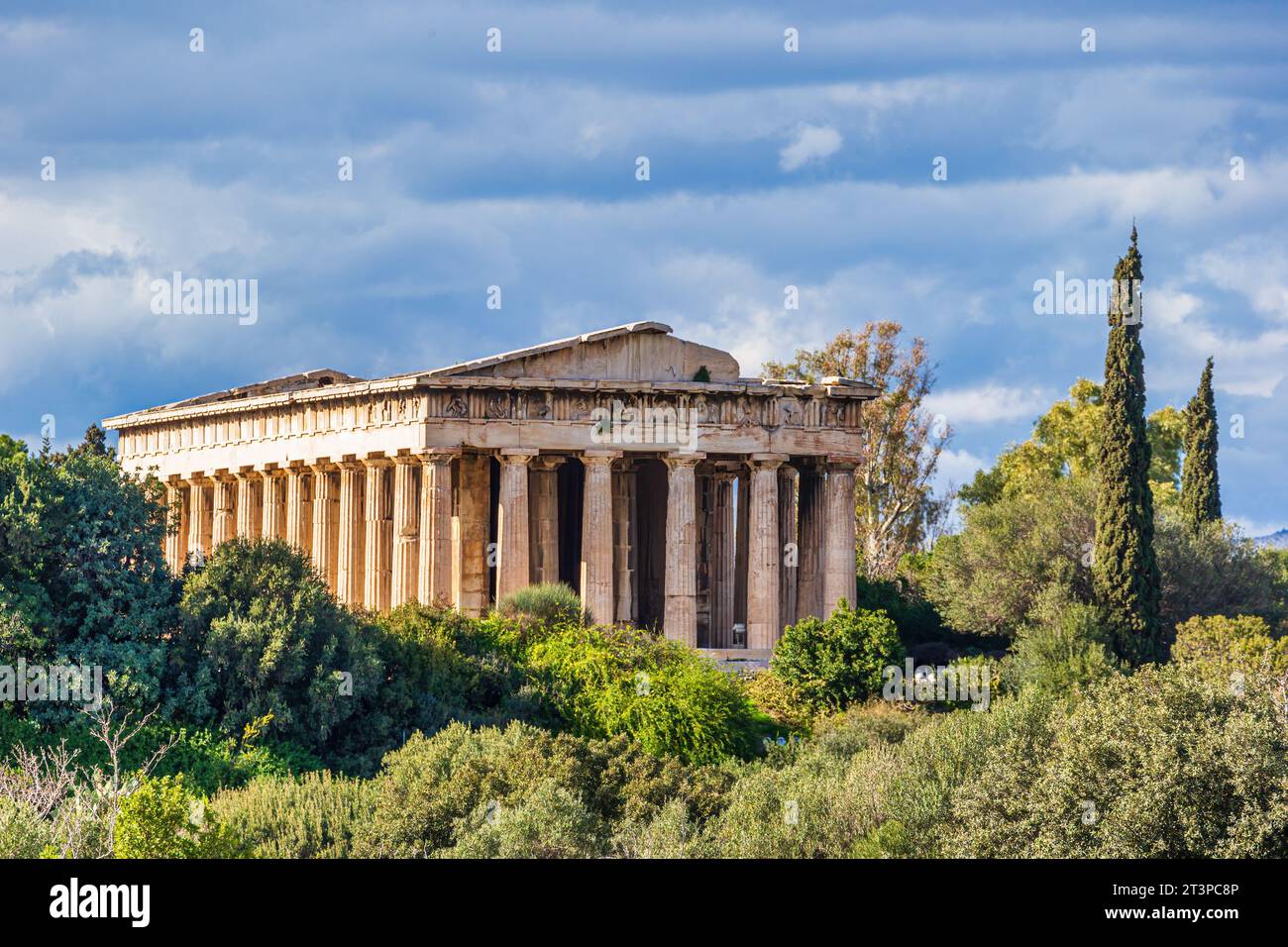 Tempel des Hephaisteion, ein griechischer Tempel in der Agora von Athen in Athen, Griechenland Stockfoto