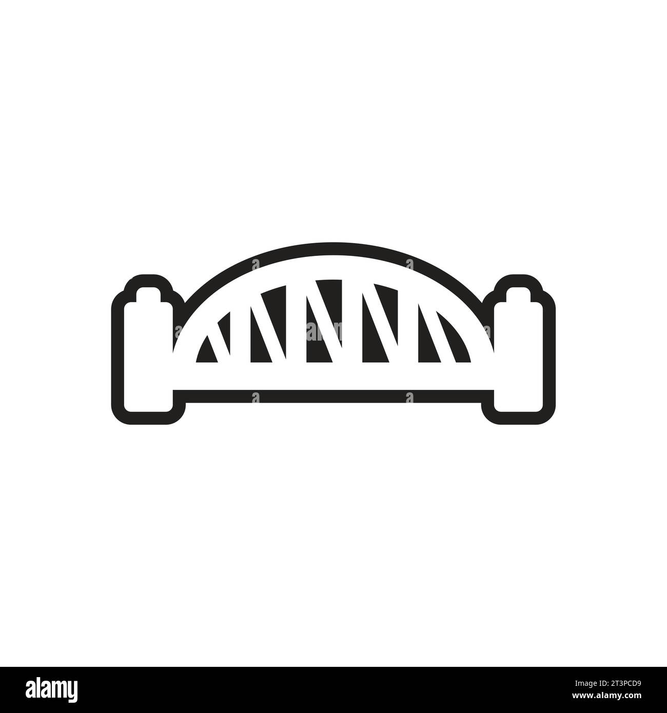 Stilvolle schwarz-weiße Ikone sydney Harbour Bridge Stock Vektor