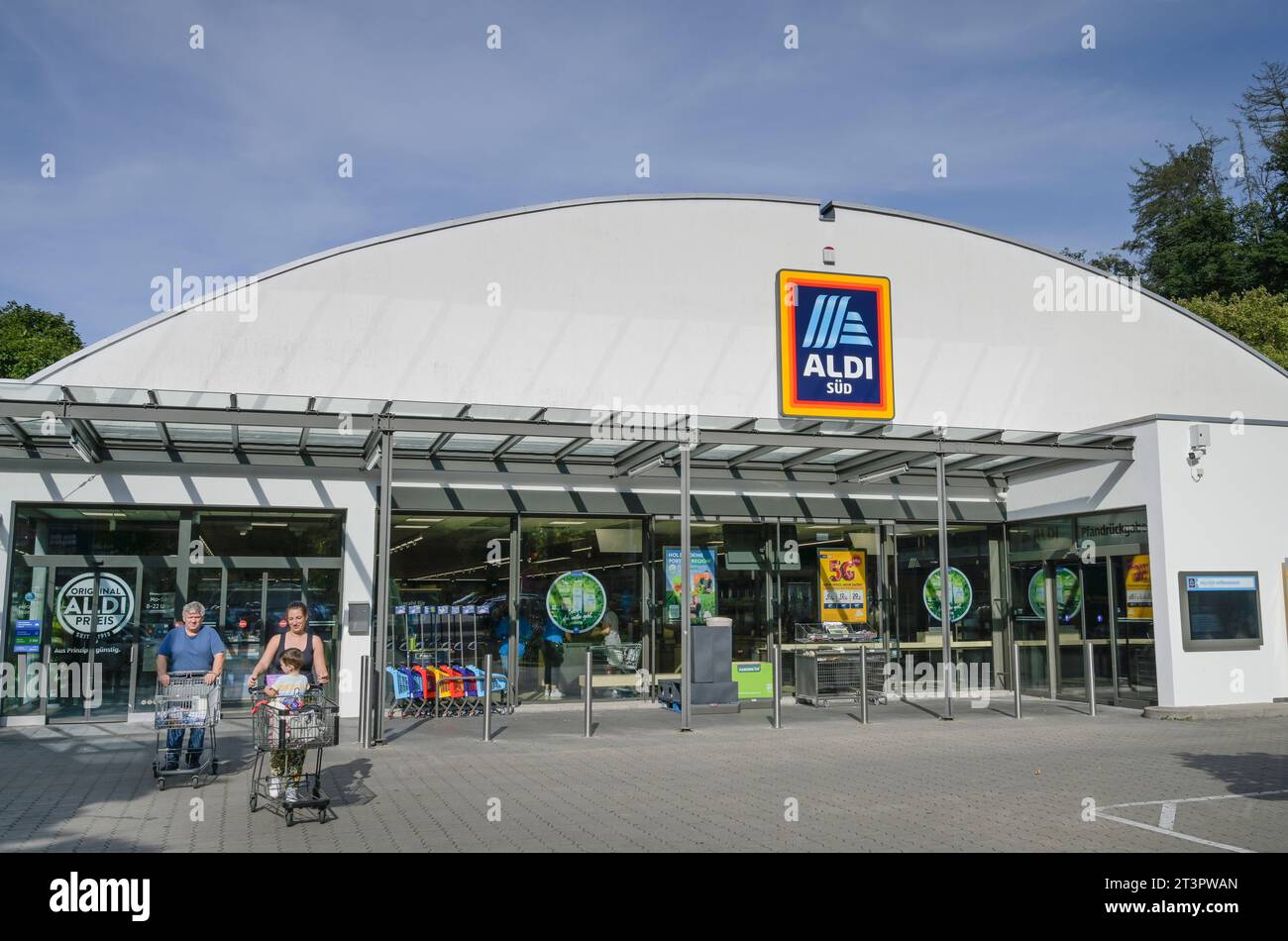 Filiale Aldi Süd, Stuttgart, Baden-Württemberg, Deutschland Stockfoto