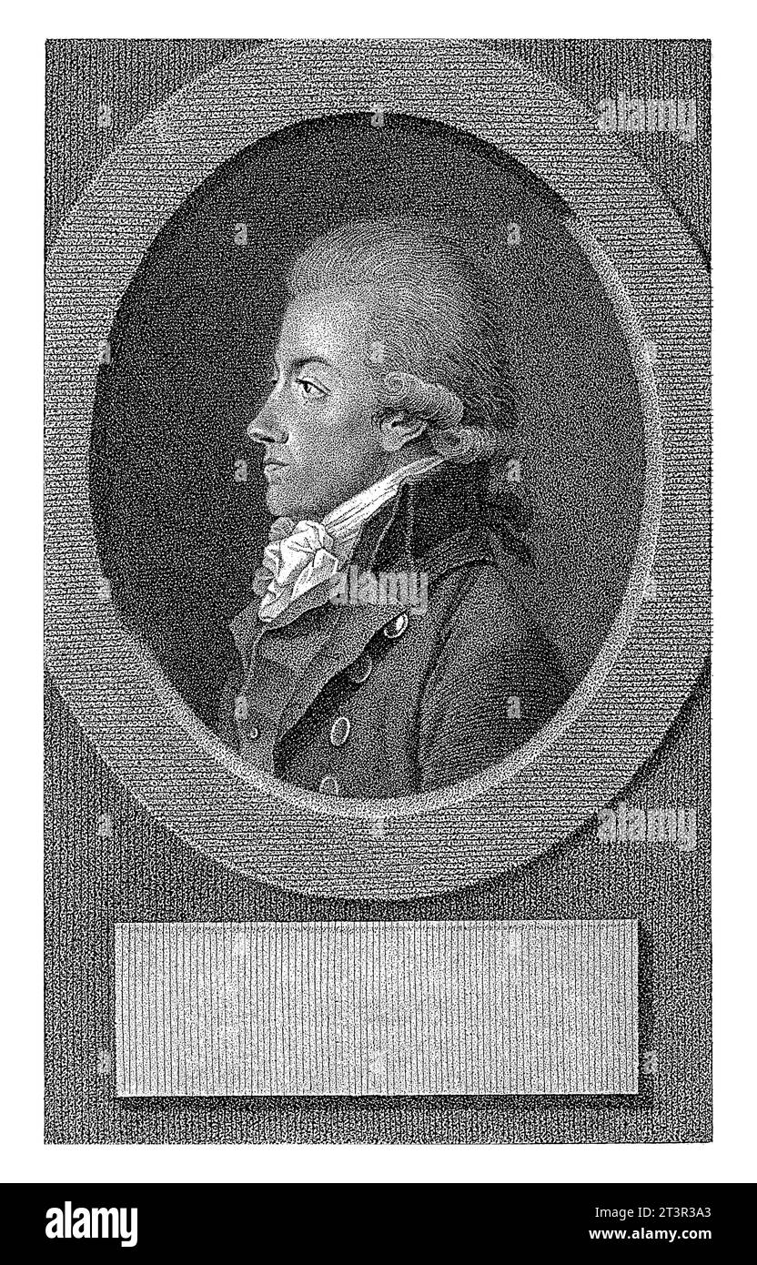 Porträt von Antoine Pierre Joseph Marie Barnave, Lambertus Antonius Claessens, ca. 1792 - ca. 1808 Stockfoto