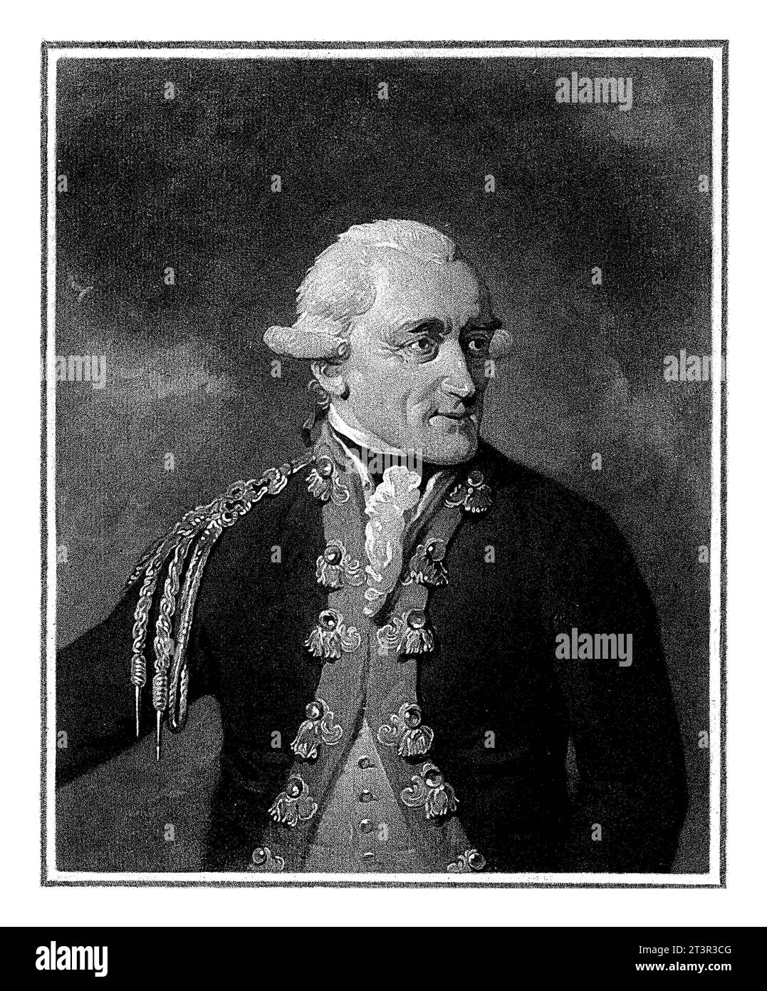 Porträt von Carel Baron van Boetzelaer, Charles Howard Hodges, 1794 Carel Baron van Boetzelaer, Generalleutnant und Kommandeur von Willemstad. Stockfoto