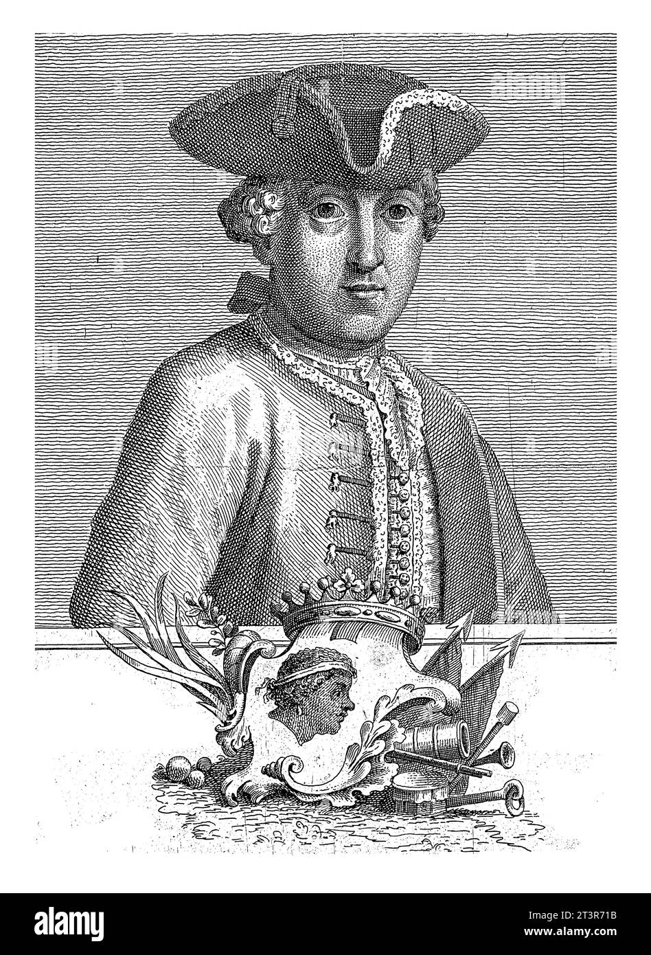 Porträt von Pascal Paoli, Vincenzio Barducci, ca. 1745 - ca. 1800 Porträt des korsischen Patrioten Pascal Paoli. Stockfoto
