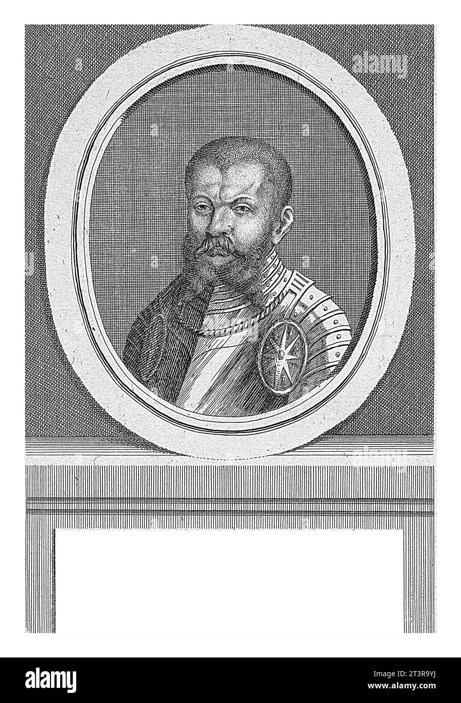 Porträt von Jakob IV. Haller von Hallerstein, Johann Friedrich Leonard, 1672 Porträt von Jakob IV. Haller von Hallerstein, deutscher Heerführer. Stockfoto