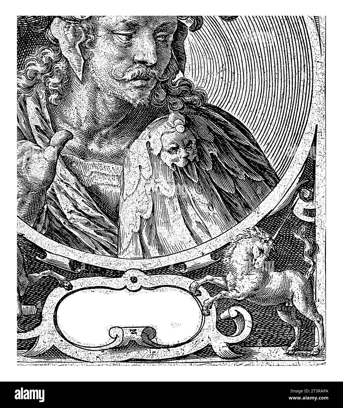 Alexander der große als einer der neun Helden, Crispijn van de Passe (I), 1574–1637 der Held der klassischen Antike Alexander der große. Brustgehäuse Stockfoto