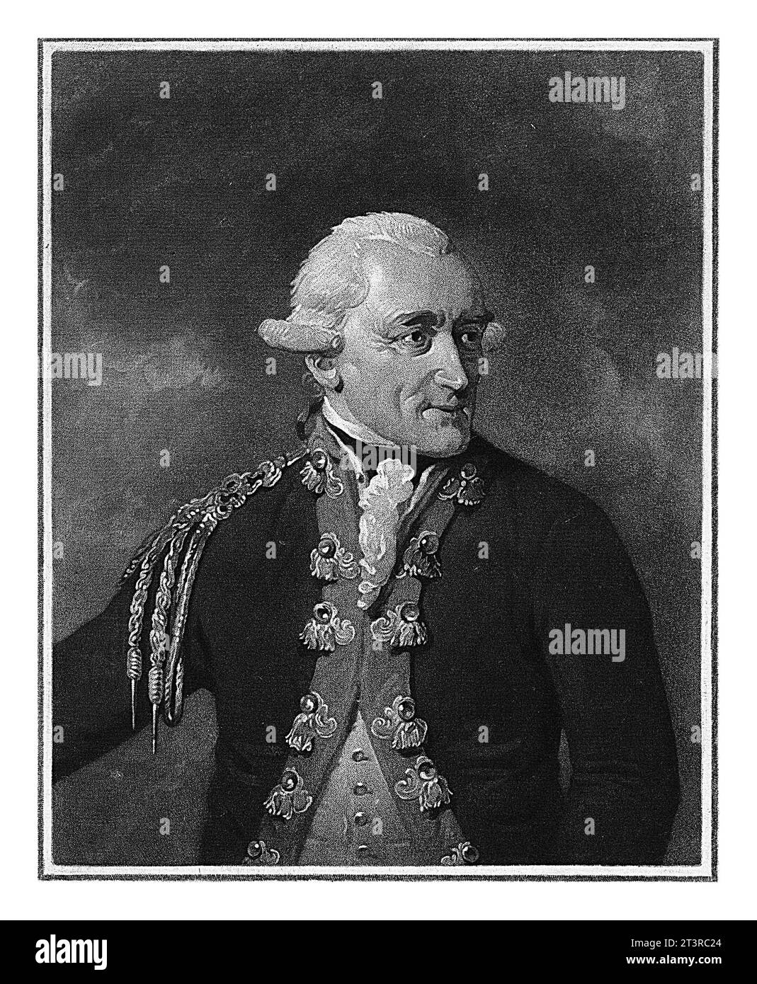 Porträt von Carel Baron van Boetzelaer, Charles Howard Hodges, 1794 Carel Baron van Boetzelaer, Generalleutnant und Kommandeur von Willemstad. Stockfoto