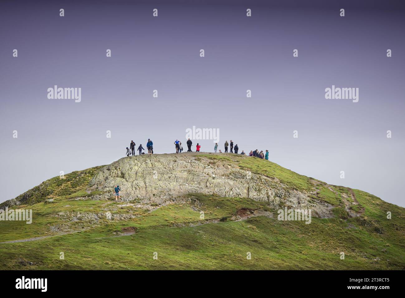 Bilder des Lake District bei derwentwater und Cat Bells. Fellwalk. Stockfoto