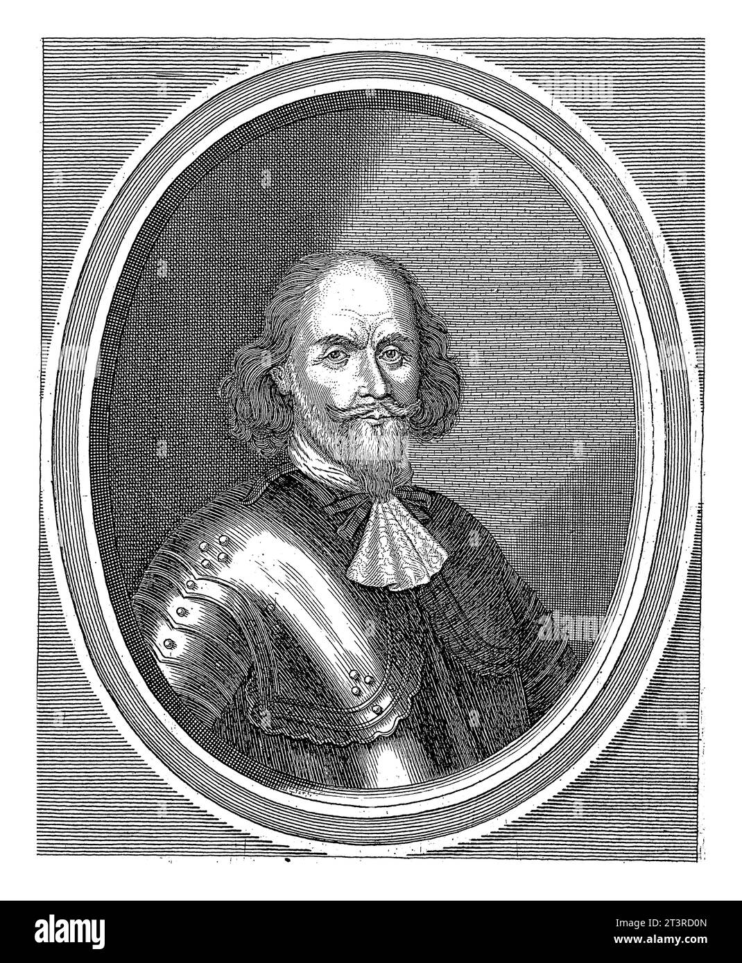 Porträt von Melchior von Hatzfeldt, Cornelis Meyssens, 1670 Porträt von Melchior, Graf von Hatzfeldt und Feldmarschall im Dreißigjährigen Krieg. Stockfoto