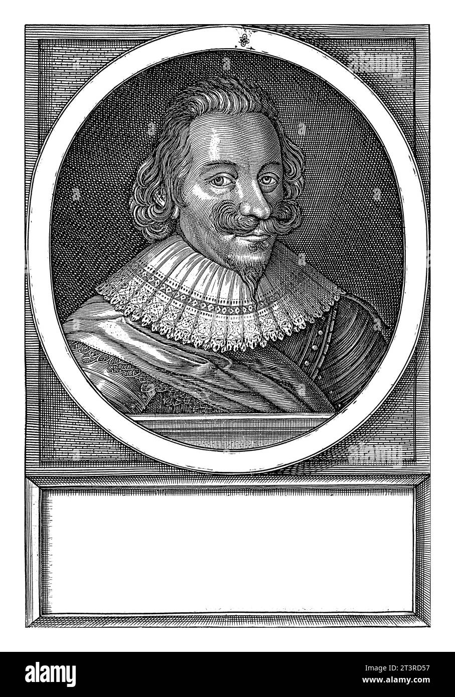 Porträt Johann Graf von Aldringen, Paul de Zetter, 1628 Porträt Johann Graf von Aldringen, Kommandant des Dreißigjährigen Krieges. Stockfoto