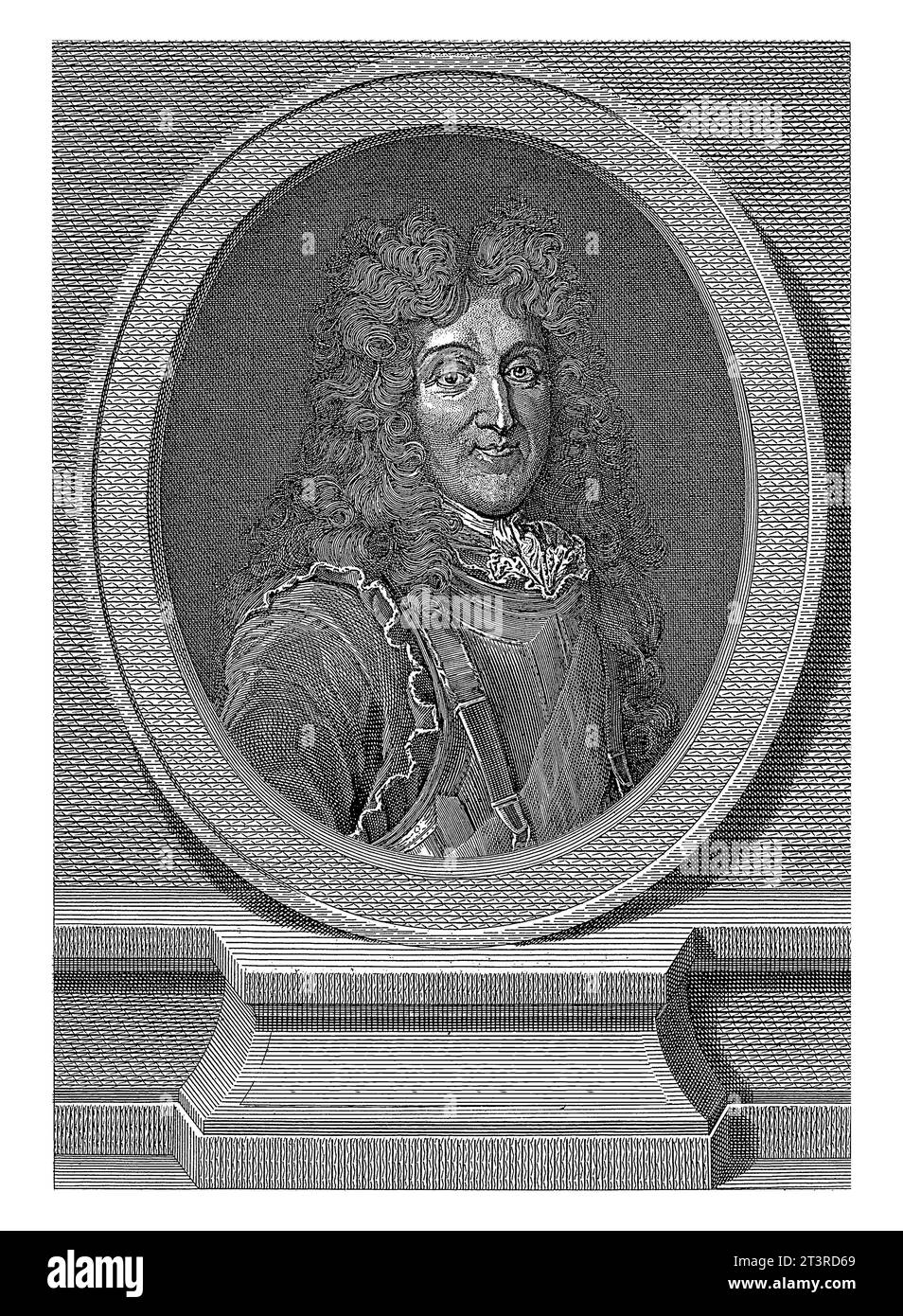 Porträt von Francois Henri de Montmorency, Herzog von Luxemburg, Vincenzo Vangelisti, nach Hyacinthe Rigaud, 1738–1798 Stockfoto