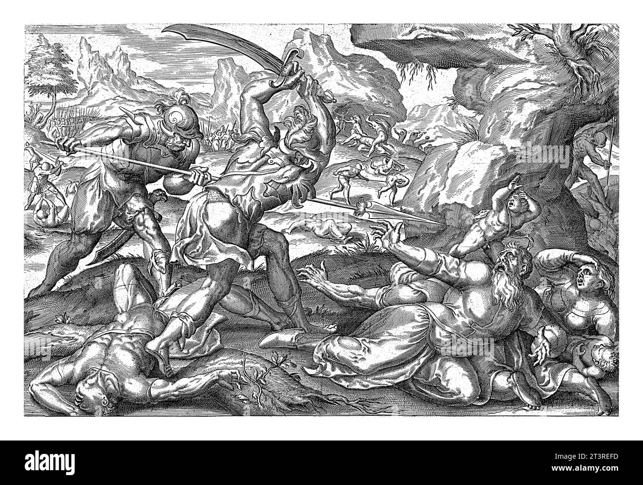 Israeliten, die Antiochus Epiphanes Befehl ignoriert hatten, werden von