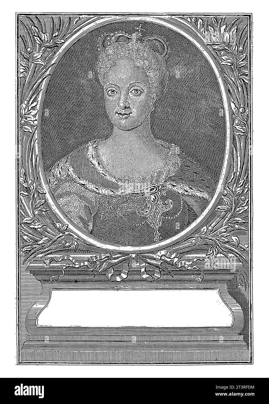Porträt von Maria Anna von Österreich, Königin von Portugal, Georg Paul Busch, 1734 Stockfoto