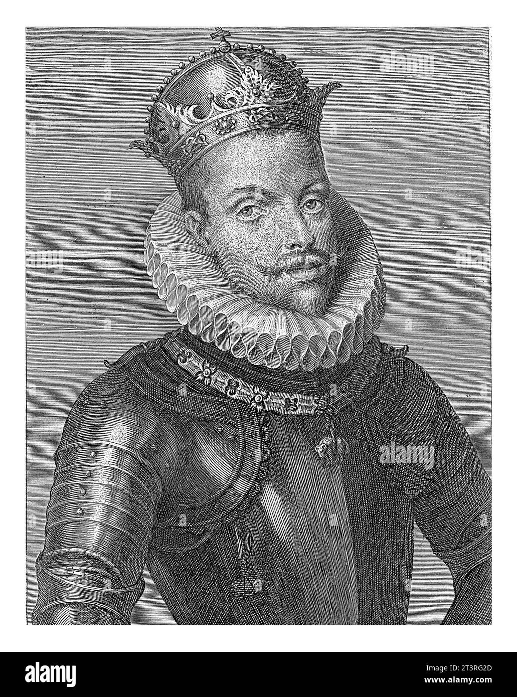 Porträt von König Philipp III. Von Spanien als König von Portugal, Cornelis Galle (I), in oder nach 1621 Stockfoto