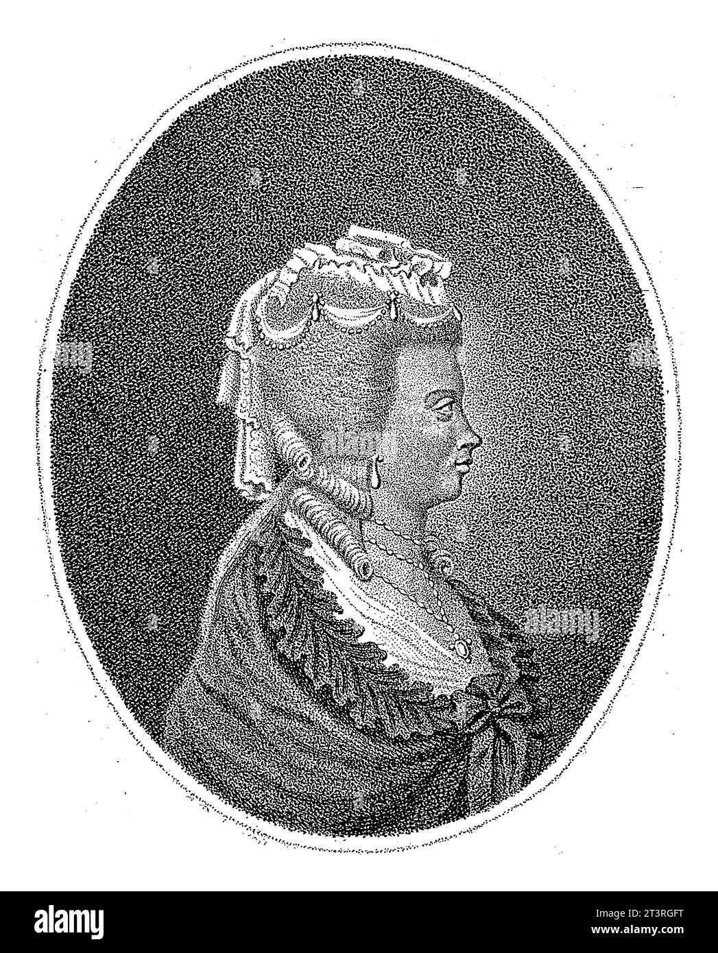 Porträt von Charlotte van Mecklenburg, Königin von Großbritannien und Irland, Hendrik Roosing, 1789 Stockfoto