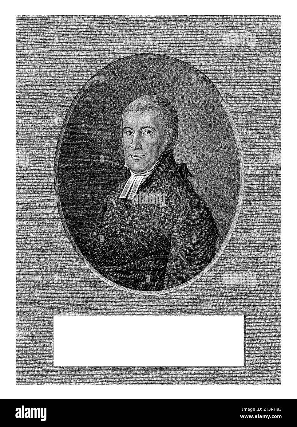 Porträt von Johan Wilhelm Statius Müller, Dirk Sluyter, nach Hendrik Willem Caspari, in oder nach 1819 Porträt von Johan Wilhelm Statius Müller, Pasto Stockfoto