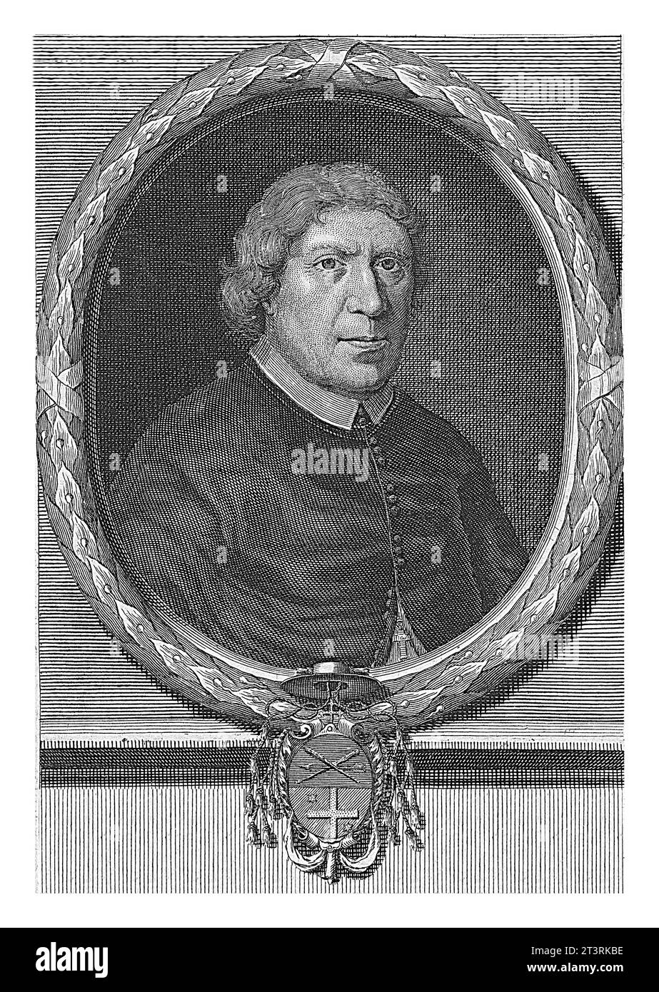 Porträt von Erzbischof Petrus Codde, Pieter van Gunst, 1710–1731 Jacob van Catz, Apostolischer Vikar und Erzbischof von Utrecht. Stockfoto