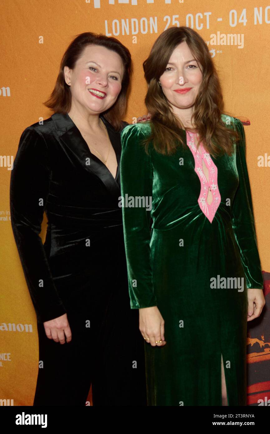 London, UK . 26. Oktober 2023 . Monica Dolan und Kelly Macdonald wurden auf dem Raindance Film Festival 2023 in London gezeigt. Die Premiere der Schreibkünstlerin Pirate King fand im Curzon Soho statt. Quelle: Alan D West/EMPICS/Alamy Live News Stockfoto