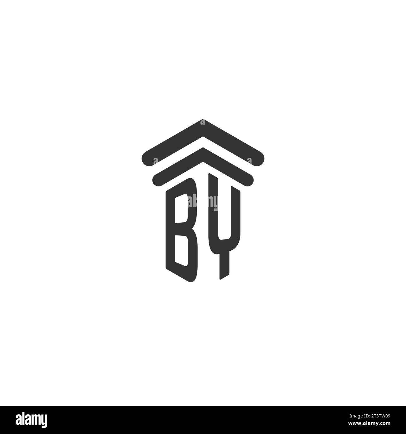 NACH Initial für die Logo-Designvorlage der Anwaltskanzlei Stock Vektor