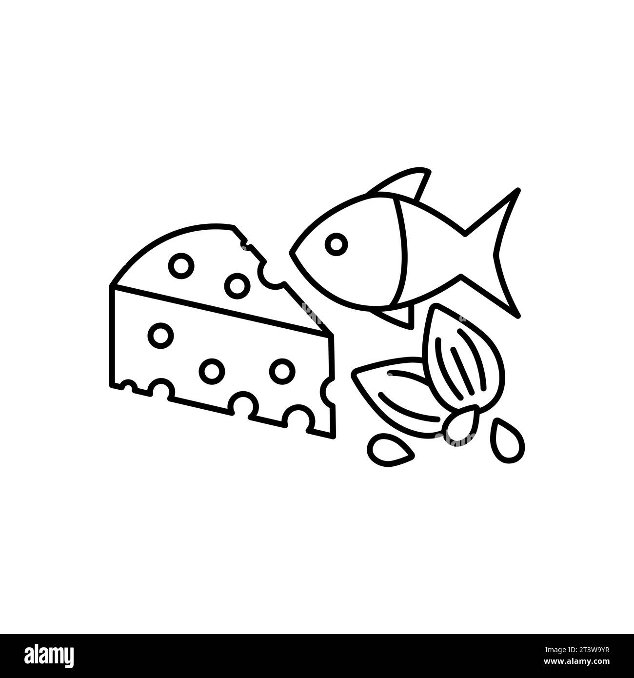 Keto-Diät-Symbol, Vektorpiktogramm ketogener Lebensmittel. Gesunde Ernährung Illustration, Zeichen für Sporternährung. Stock Vektor