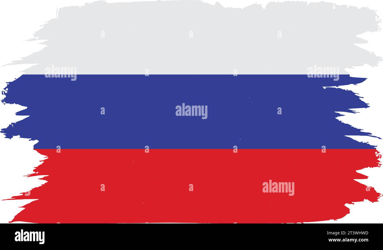 Vektor russland Tagesbanner mit realistischem Flaggenhintergrund Stock Vektor