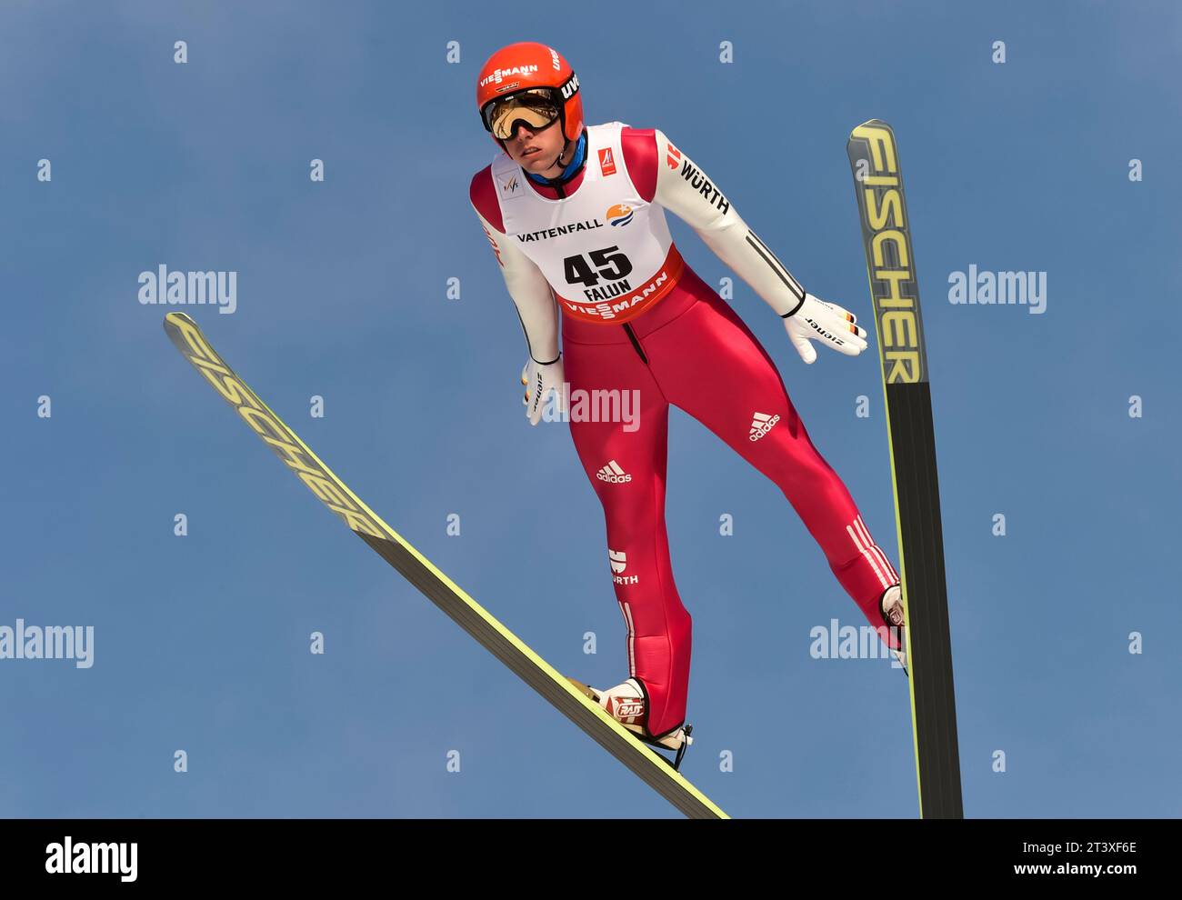 Johannes Rydzek Weltmeister Aktion FIS NORDISCHE SKI-WELTMEISTERSCHAFTEN 2015 in Falun, Schweden am 20.02.2015 Stockfoto