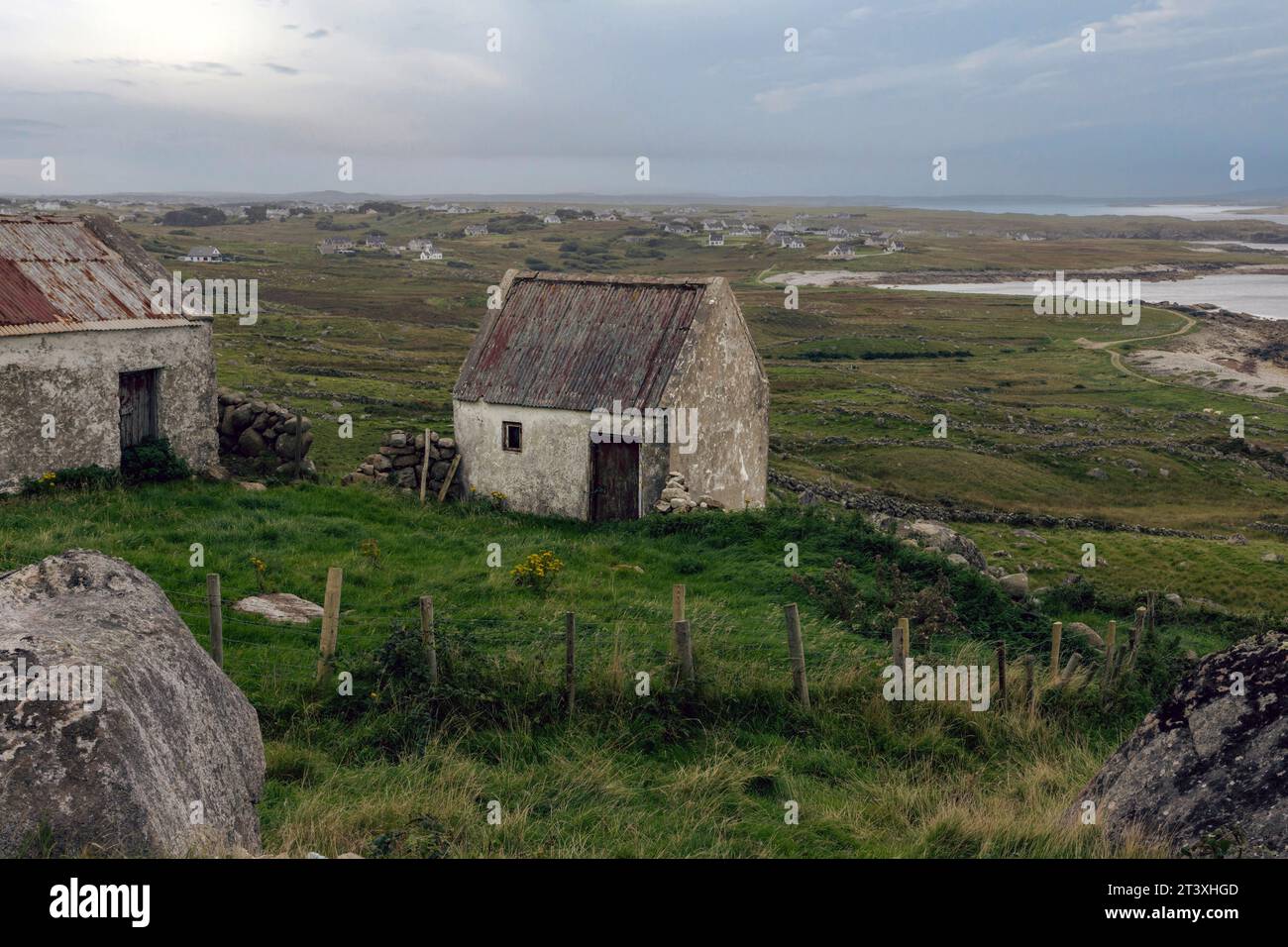 Cnoc Fola, auch bekannt als Bloody Foreland, ist ein Aussichtspunkt am Wild Atlantic Way im County Donegal, Irland. Stockfoto