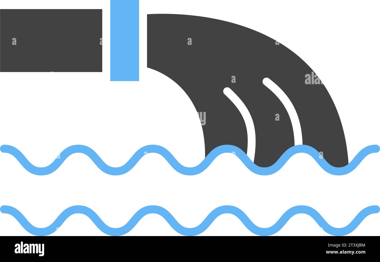 Vektorbild des Abwassersymbols. Stock Vektor