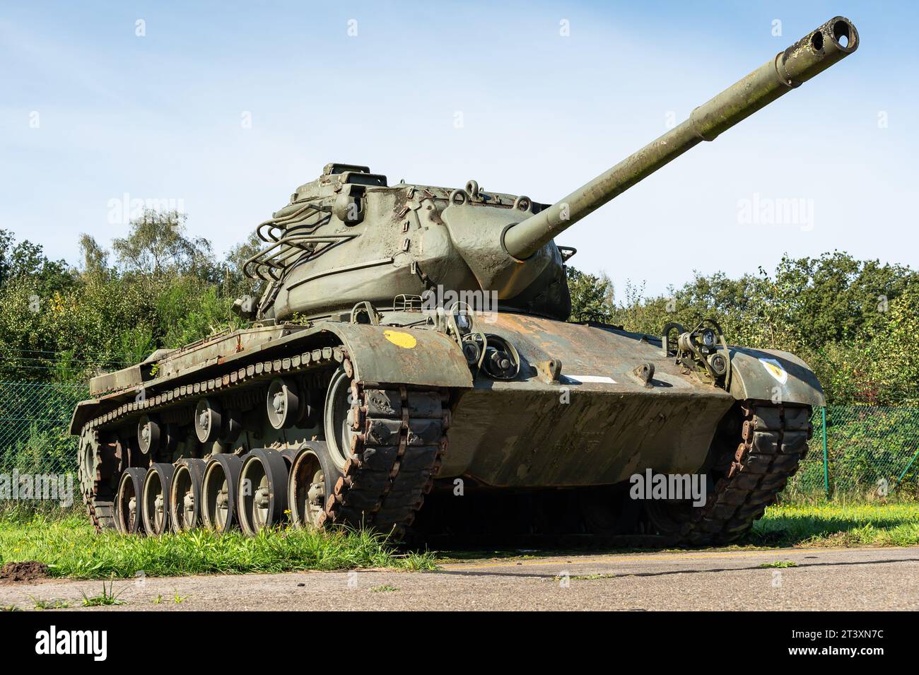 Der mittelgroße M46 Patton-Tank mit einer 90-mm-Kanone. Stockfoto