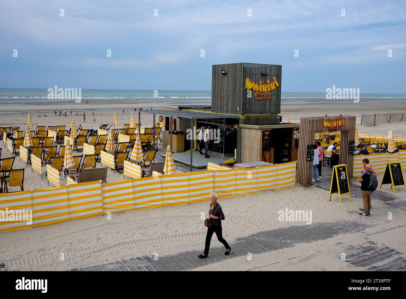 Touquet Beach Frankreich, Frankreich, Normandie, 2023 Stockfoto