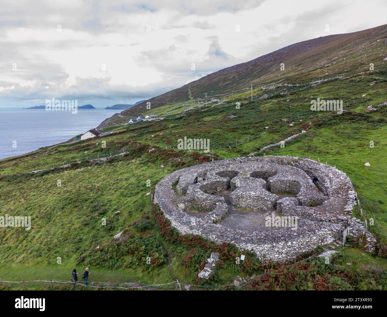 Cashel Murphy, antike keltische Siedlung, frühchristliche Ära (5. Bis 8. Jahrhundert n. Chr.), Dingle Peninsula, County Kerry, Irland, Vereinigtes Königreich. Stockfoto