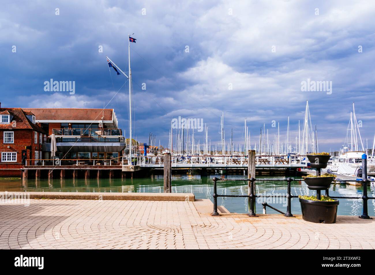 Hamble Marina. Hamble-le-Rice, Eastleigh, Hampshire, England, Vereinigtes Königreich, Europa Stockfoto