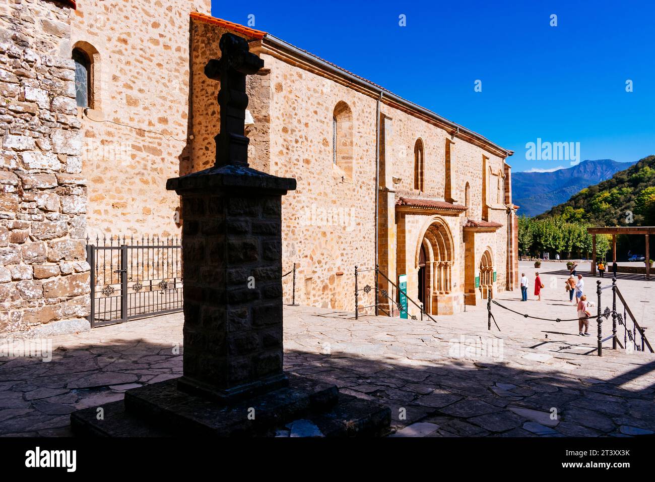 Kloster Santo Toribio de Liébana. Camaleño, Liébana, Kantabrien, Spanien, Europa. Stockfoto