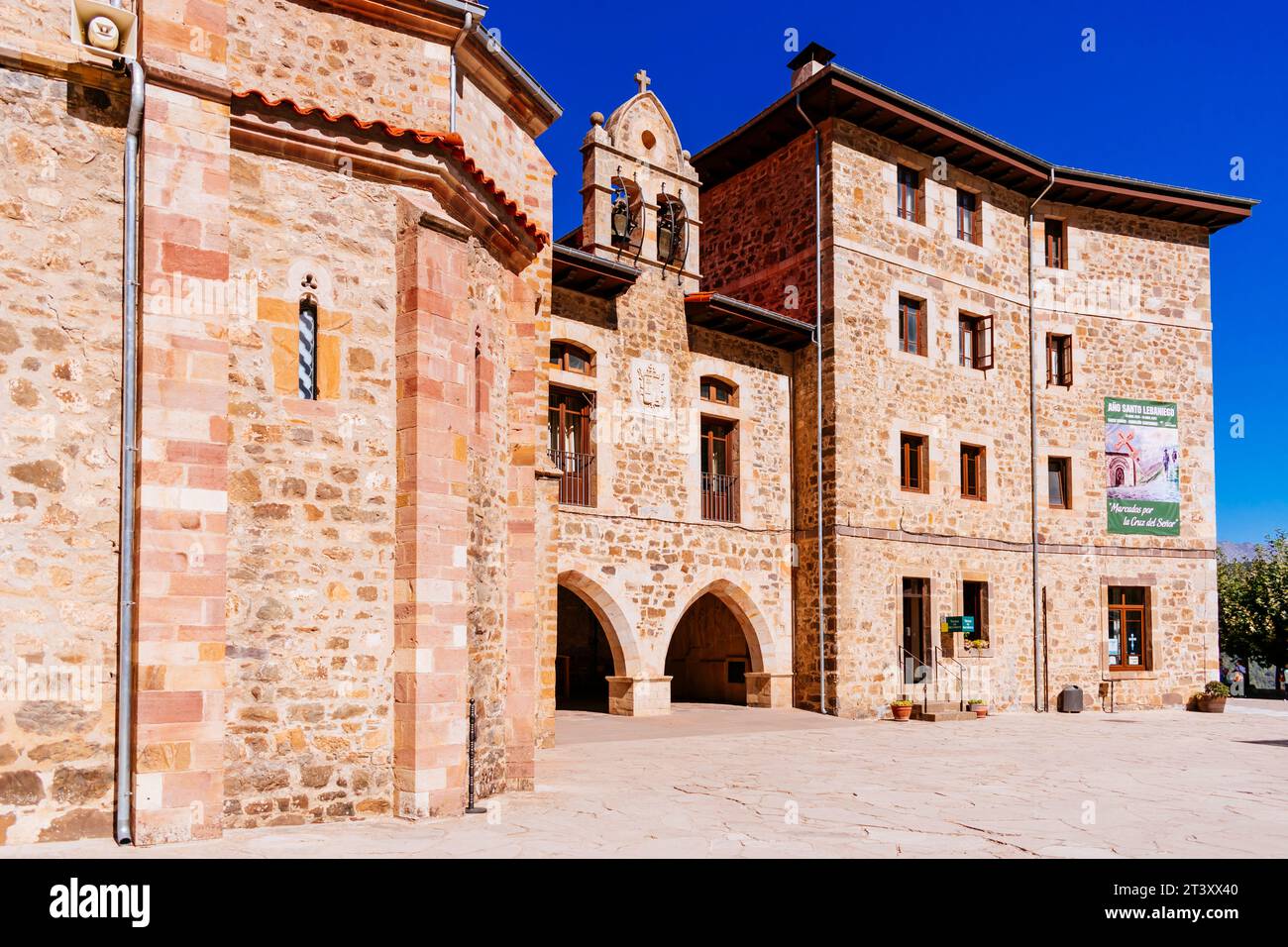 Kloster Santo Toribio de Liébana. Camaleño, Liébana, Kantabrien, Spanien, Europa. Stockfoto