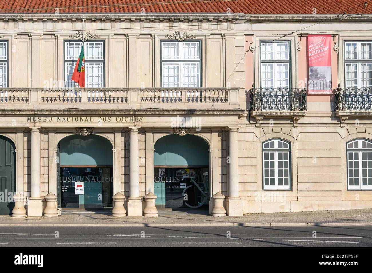 Fassade und Außenarchitektur des Nationalmuseums für Kutschen Stockfoto