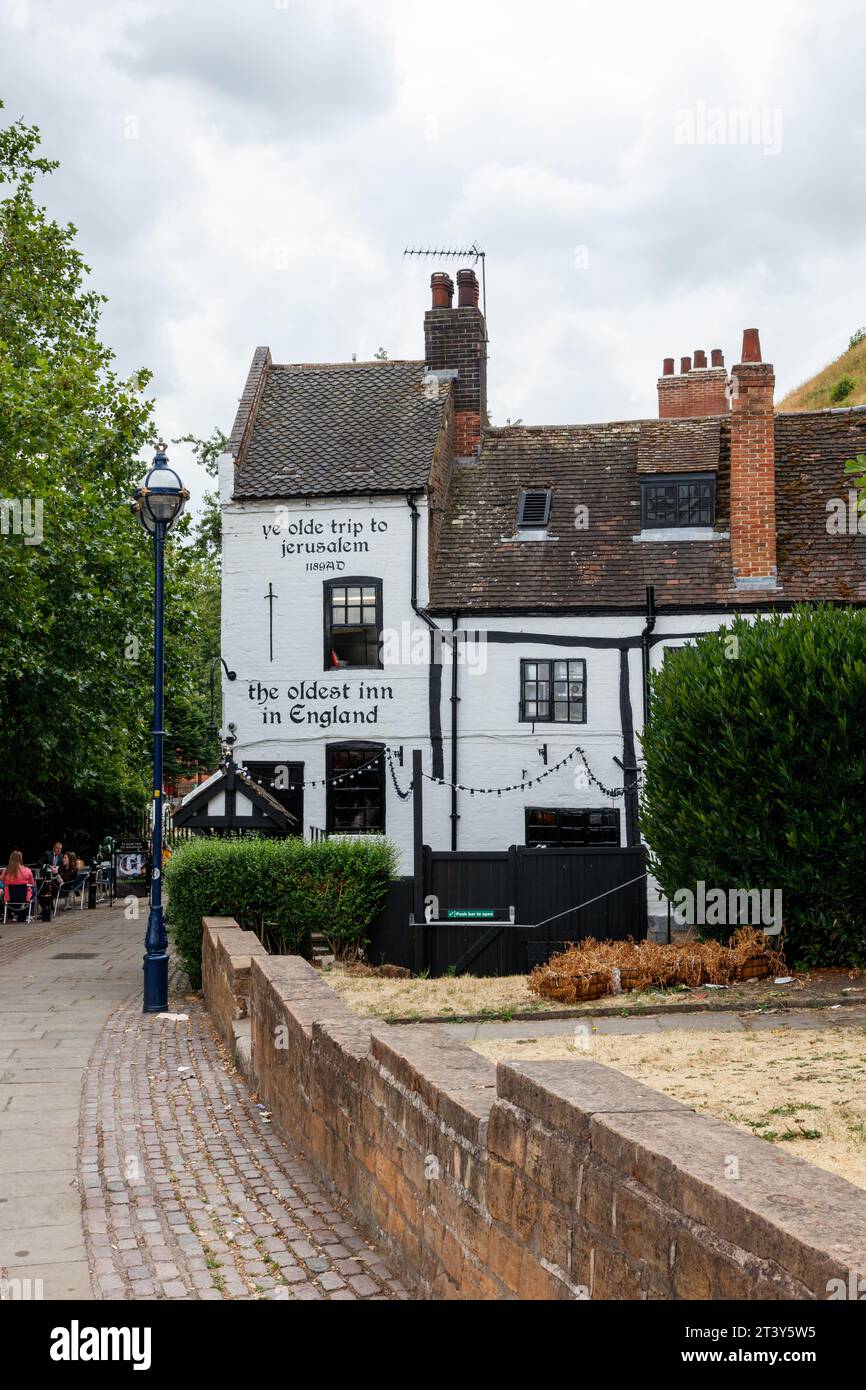 YE Olde Trip nach Jerusalem, Nottingham Stockfoto