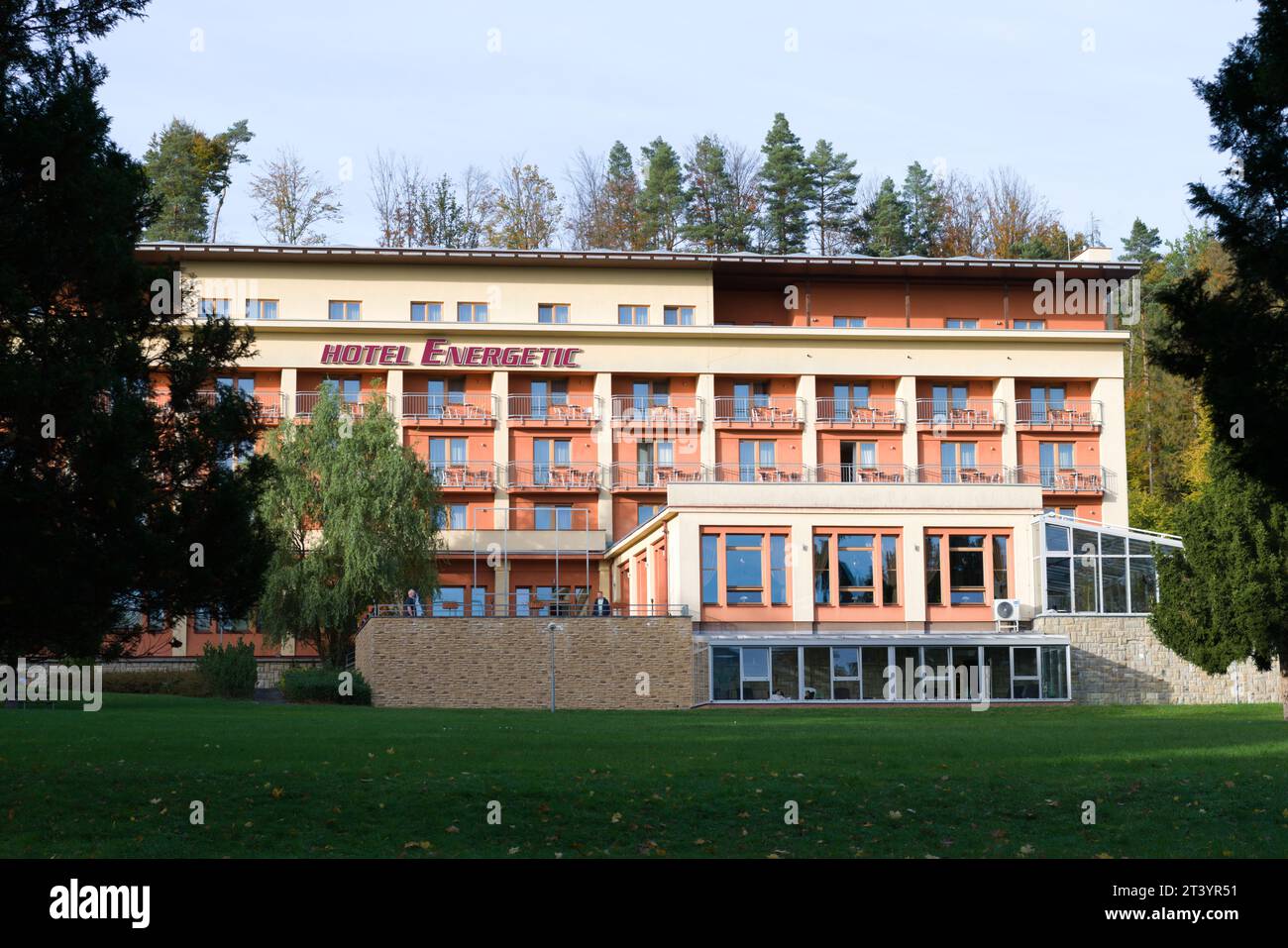 Hotel Energetic in Roznov Pod Radhostem, Tschechische republik. Stockfoto