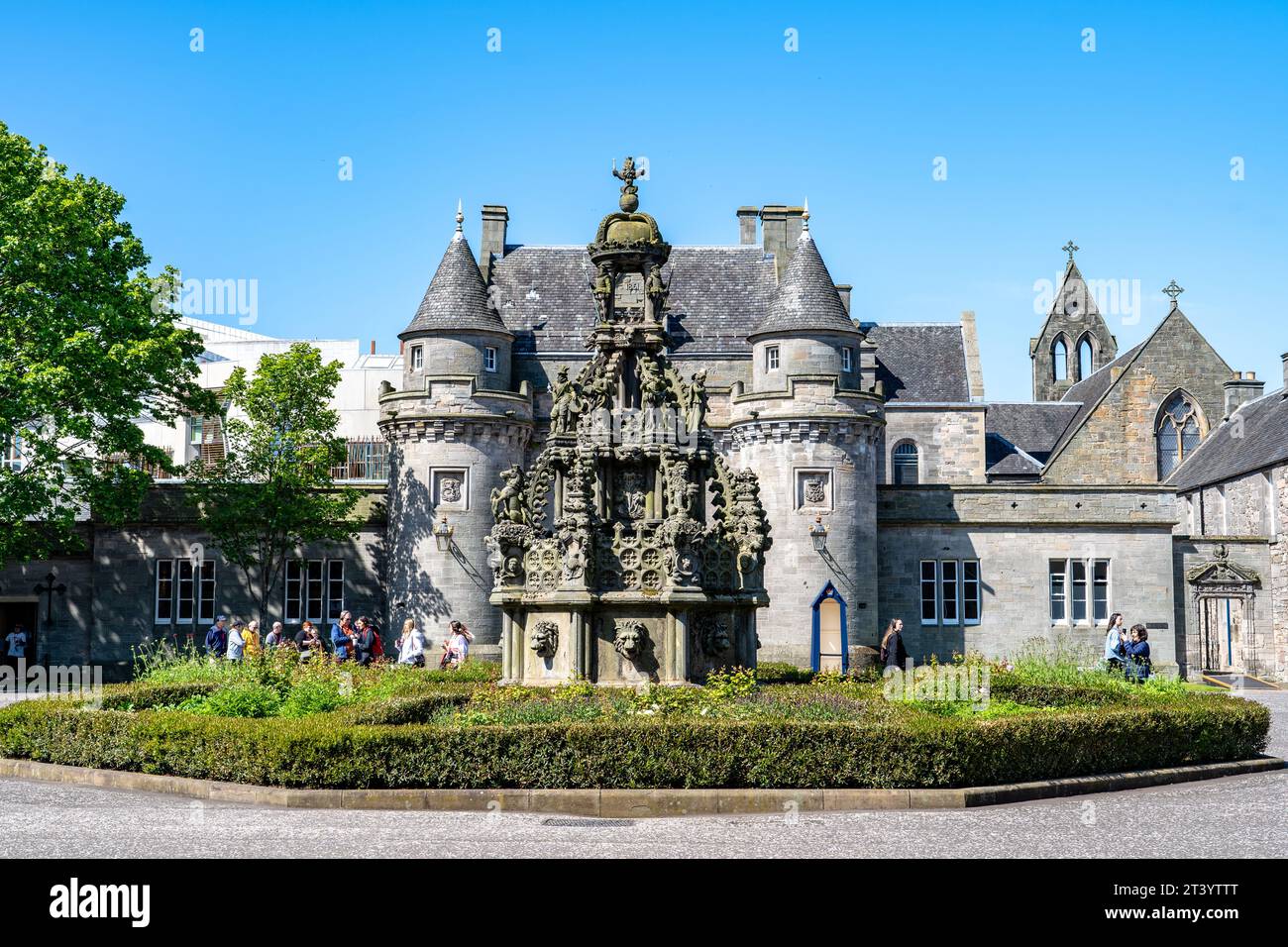 Palace of Holyroodhouse in Edinburgh, Schottland Stockfoto