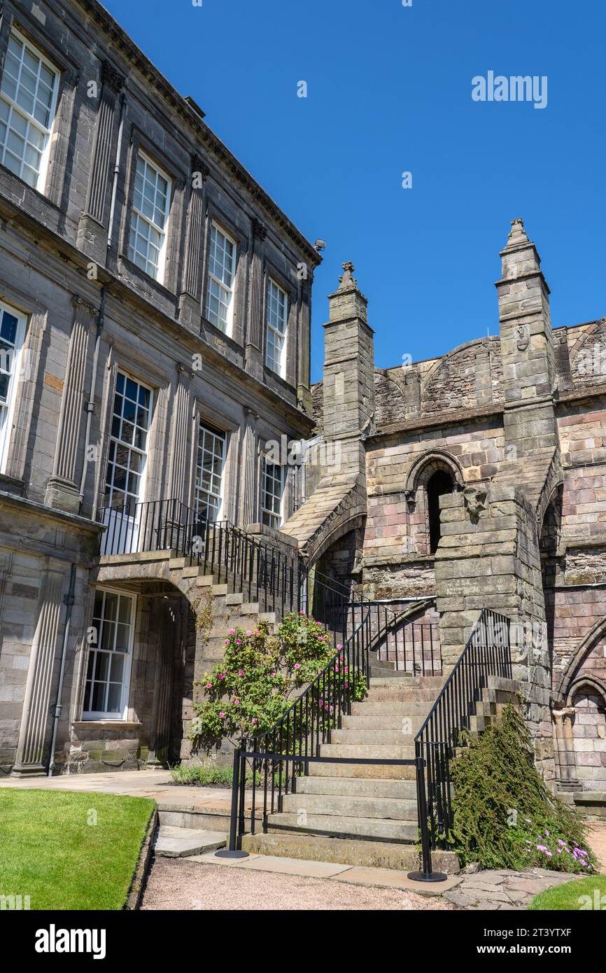 Palace of Holyroodhouse in Edinburgh, Schottland Stockfoto