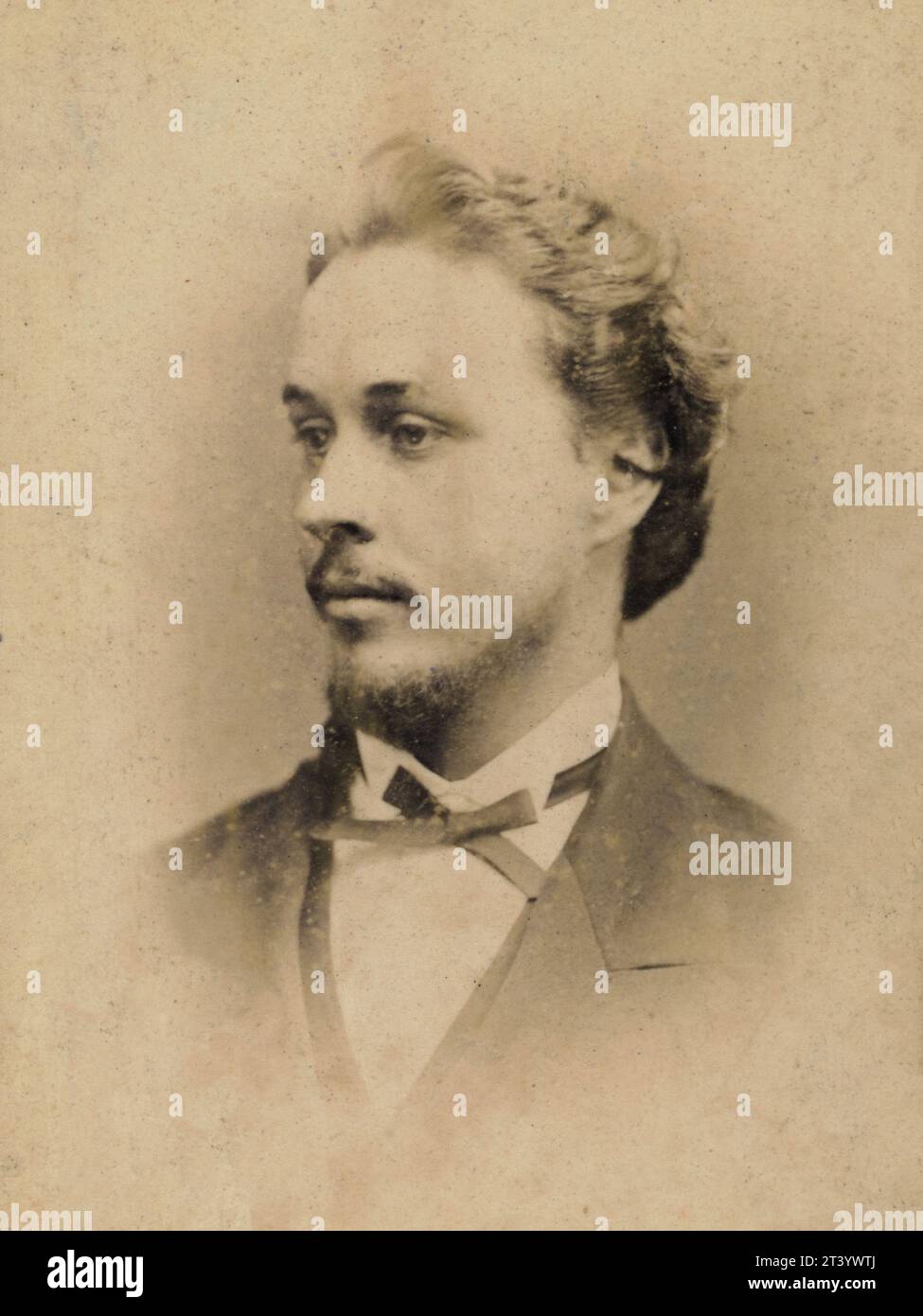 Edinburgh, Schottland, Großbritannien. 1800er Jahre Ein Porträt eines jungen viktorianischen Mannes Stockfoto