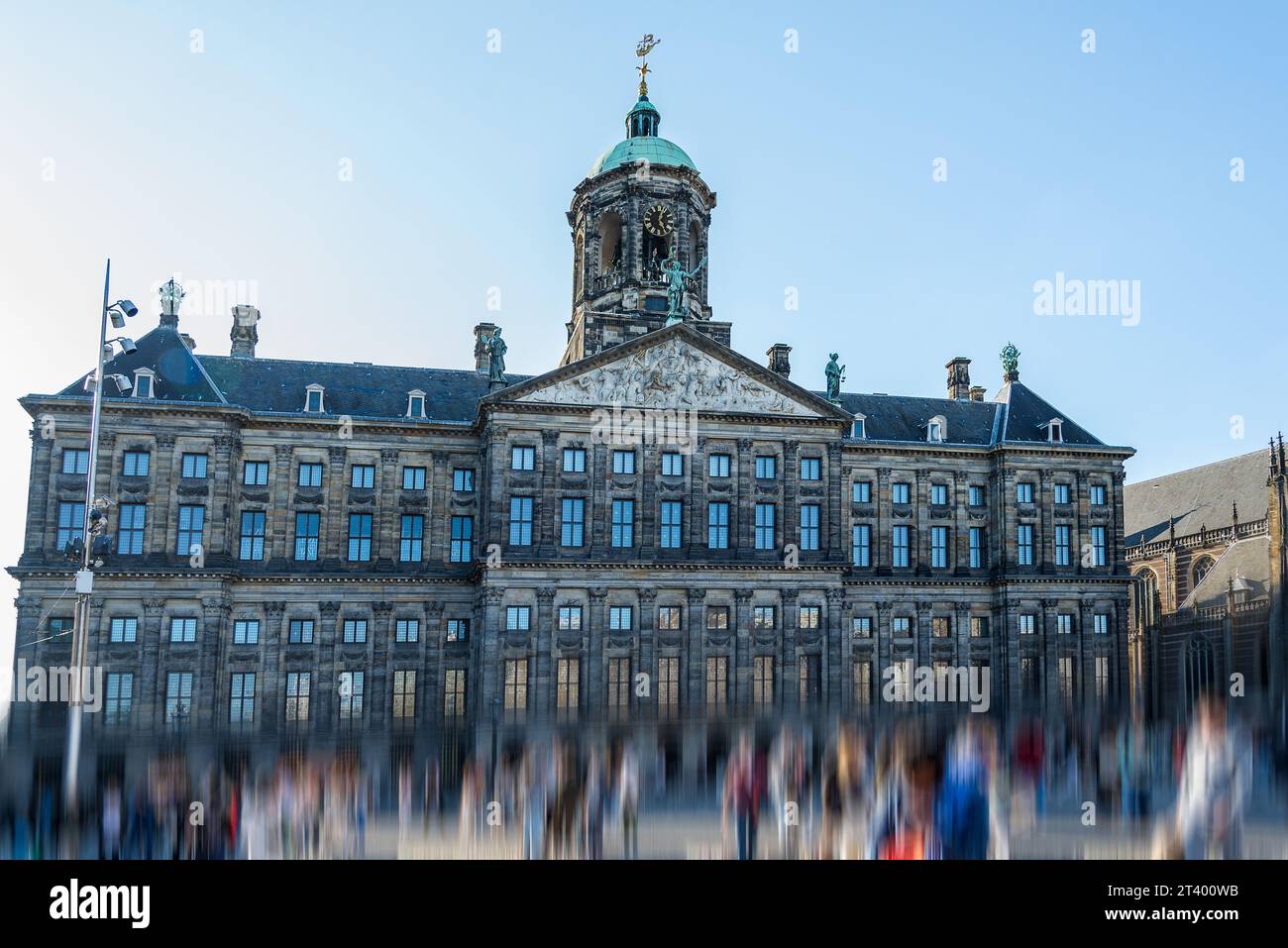 Königliches Palastgebäude auf dem Dam-Platz Amsterdam Stockfoto