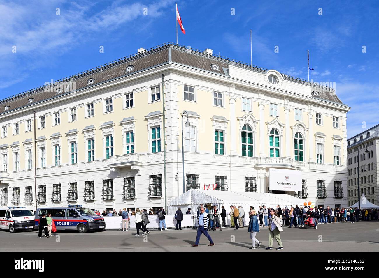 Wien, Österreich. Tag der offenen Tür, Bundeskanzleramt Wien, Stockfoto